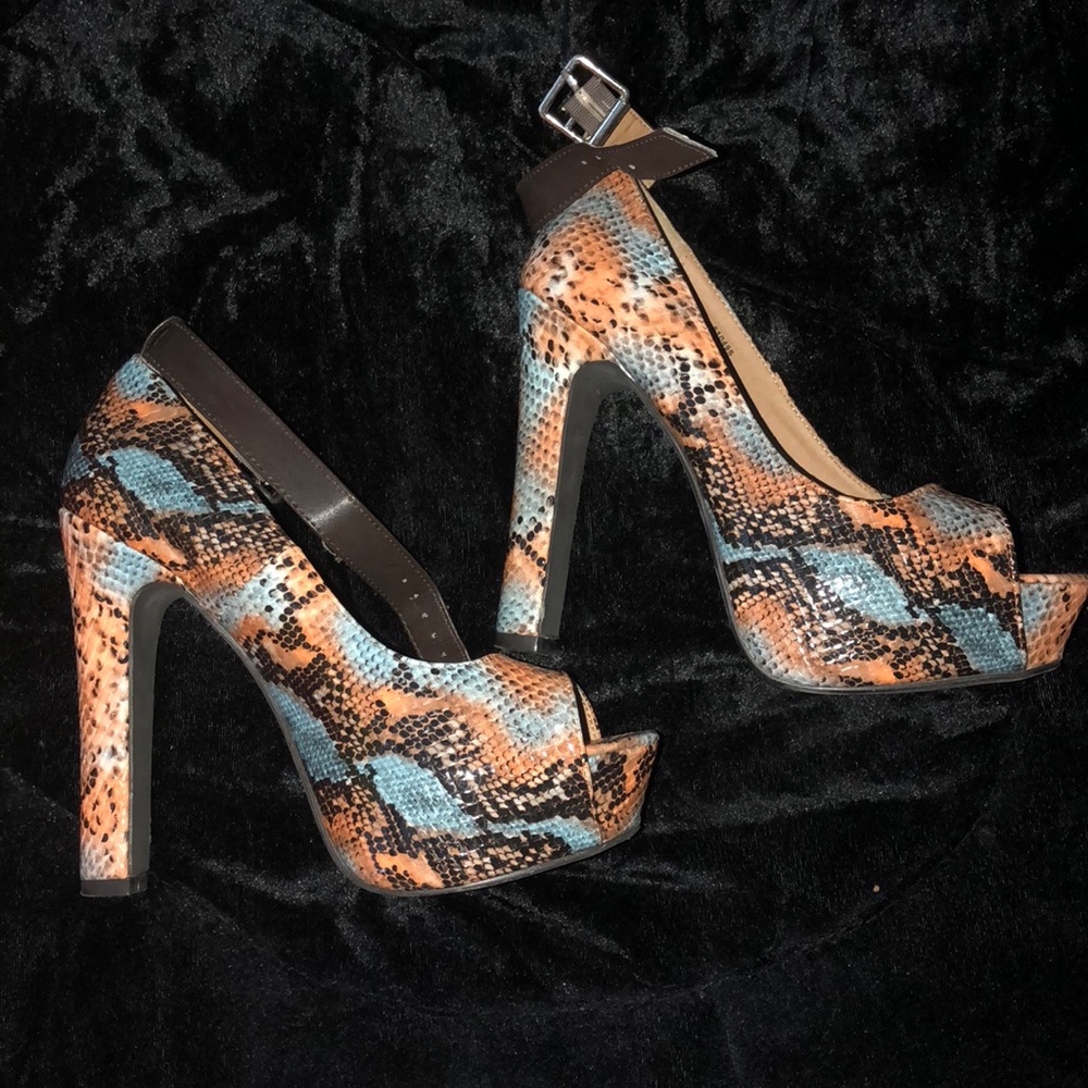 Snakeskin heels